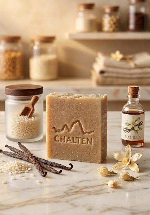 Organic Rice & Vanilla Artisanal Soap